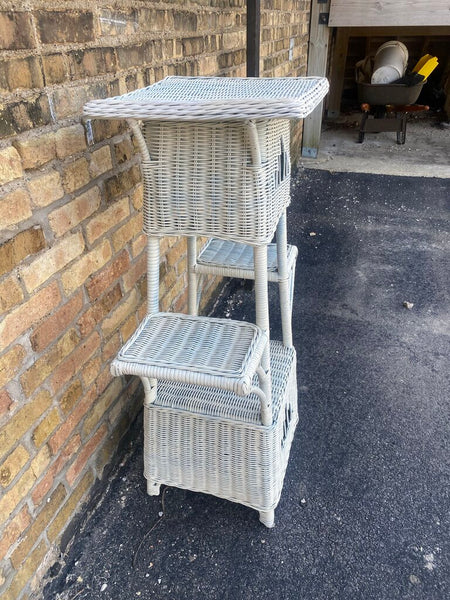 Wicker plant stand 42" h x 22" w x 12 " d in store p/up