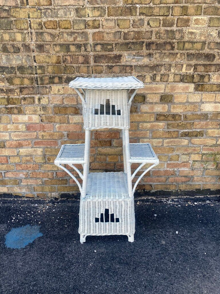 Wicker plant stand 42" h x 22" w x 12 " d in store p/up