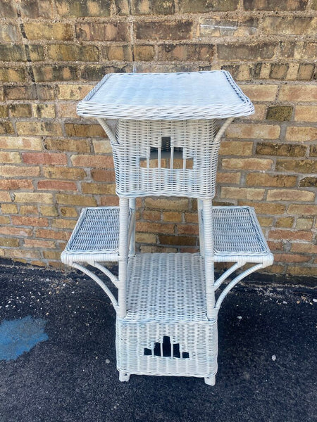 Wicker plant stand 42" h x 22" w x 12 " d in store p/up