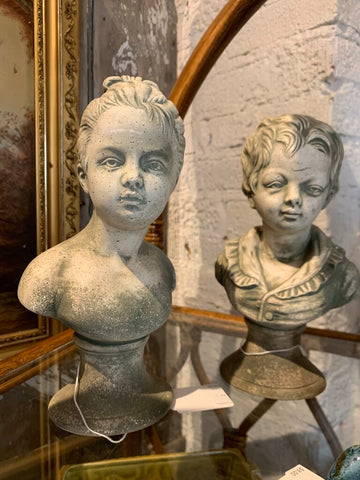 Vintage Italy Bust~ 5" w x 9.5" t