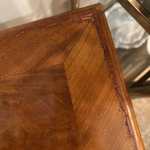 18th CENTURY BIEDERMEIER SEWING TABLE-LID LIFTS 19 1/2" x 16 1/2" x 30", AS FOUND