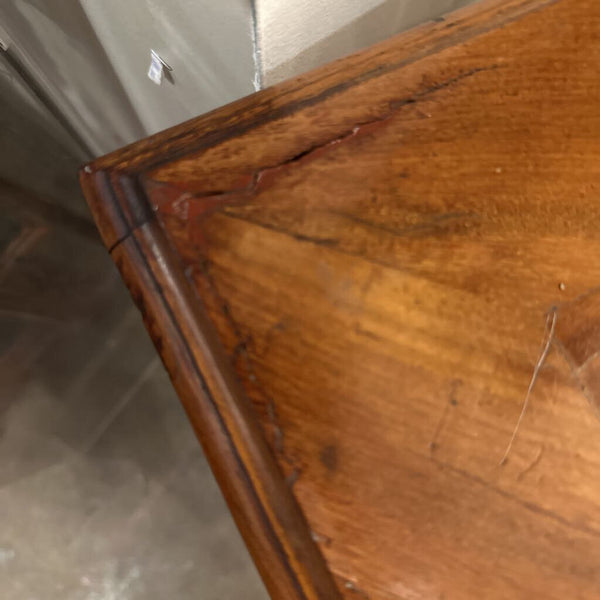 18th CENTURY BIEDERMEIER SEWING TABLE-LID LIFTS 19 1/2" x 16 1/2" x 30", AS FOUND