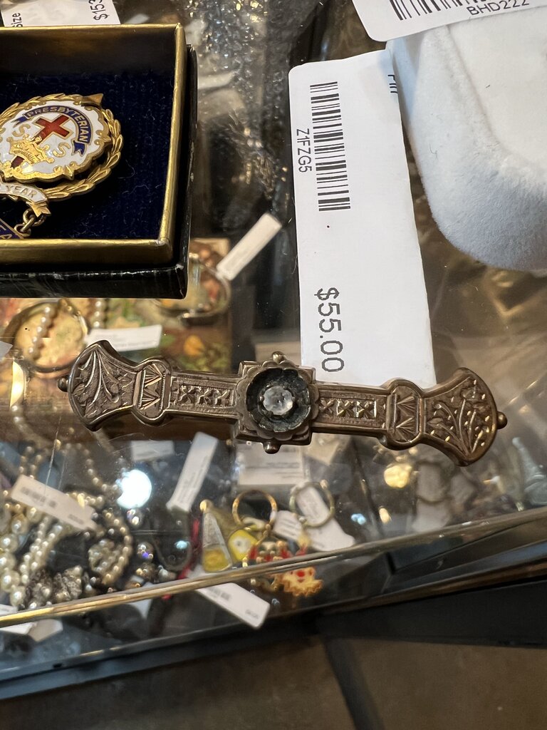 Antique Gold Filled Victorian Bar Pin