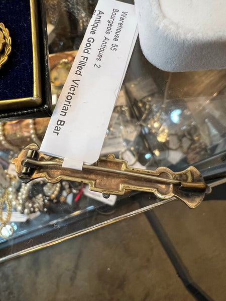 Antique Gold Filled Victorian Bar Pin