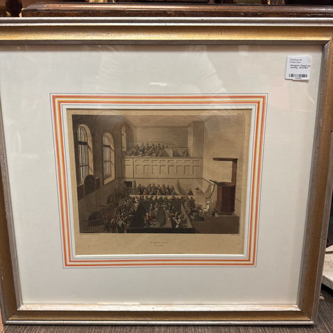 Newgate Chapel handcolored etching