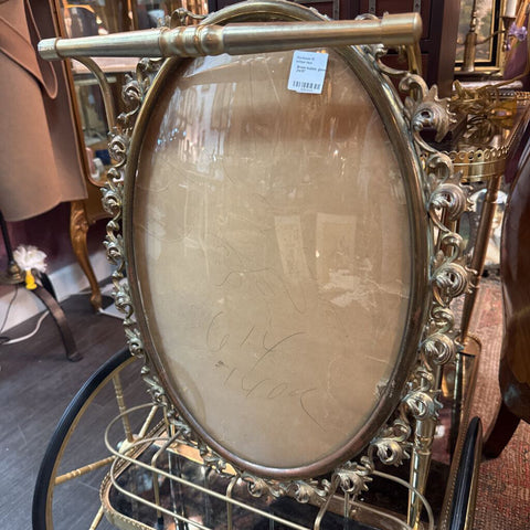 Brass bubble glass frame (as is)