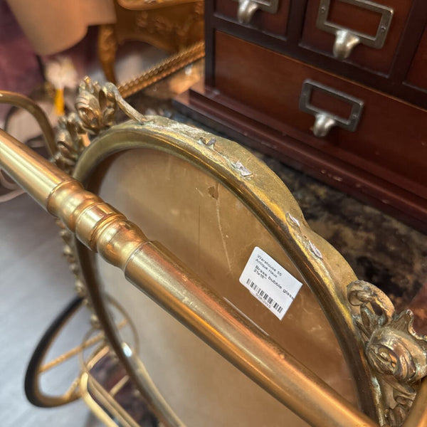 Brass bubble glass frame (as is)
