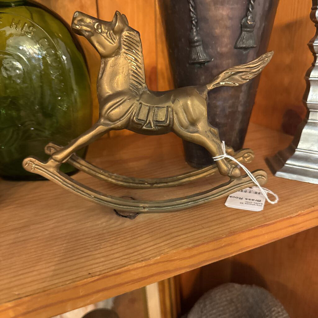 Brass Rocking Horse