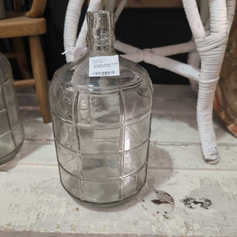 Vintage Glass Water Carboy Bottle 2.8 Liter