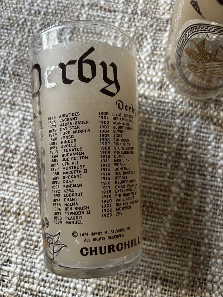 Kentucky Derby 1974 Commemorative Glass