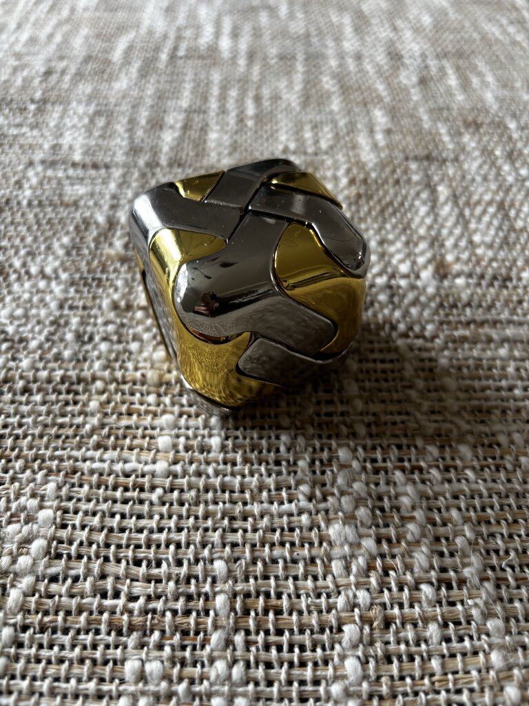 Vintage Metal Puzzle Box