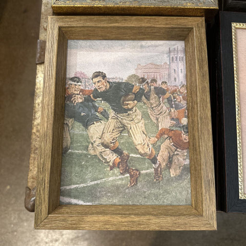 Vintage Football Player Art