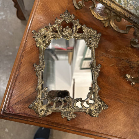 FRENCH GOLD ANTIQUE FRAME W/ MIRROR