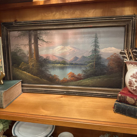 LOVELY FRAMED OIL ON BOARD LANDSCAPE