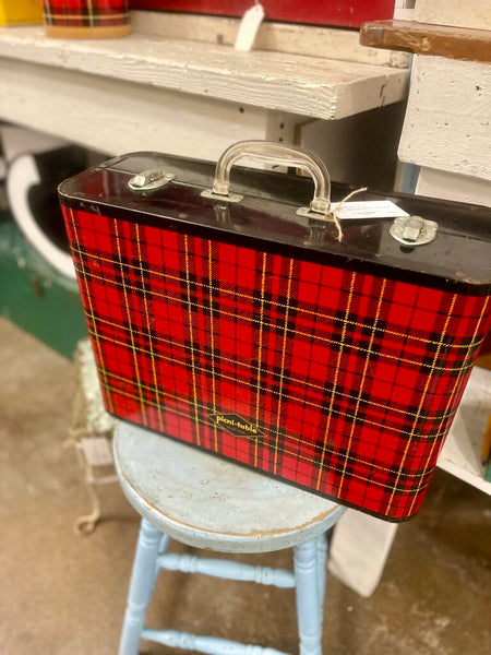 Jens Fresh Vintage - vintage plaid picni-table case .