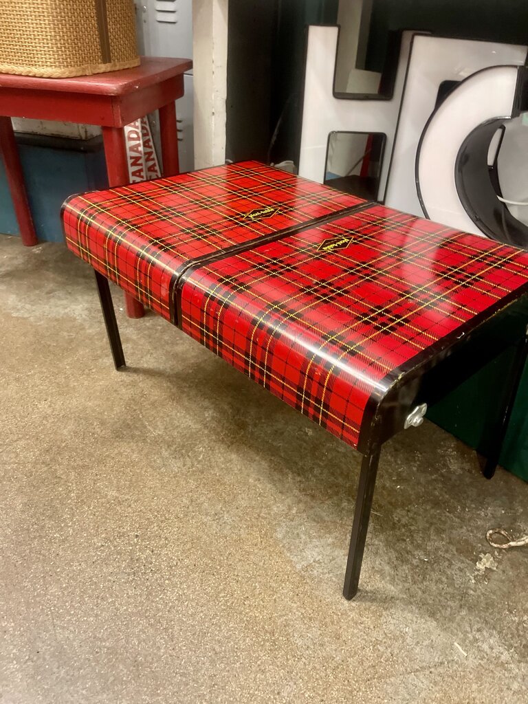 Jens Fresh Vintage - vintage plaid picni-table case .