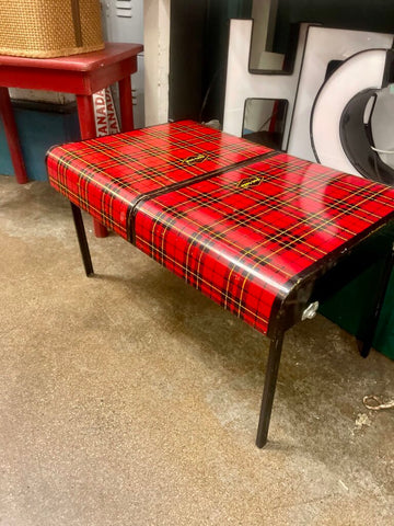 Jens Fresh Vintage - vintage plaid picni-table case .