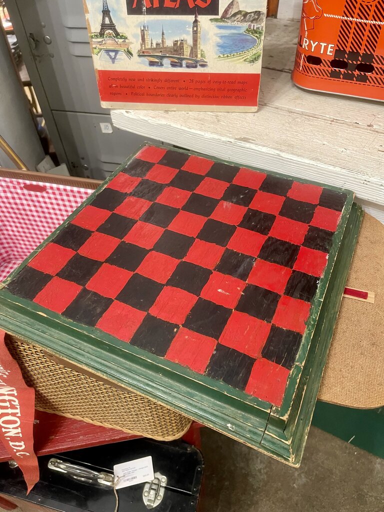 Jens Fresh Vintage ~ Vintage Folk Art double sided hand painted game board