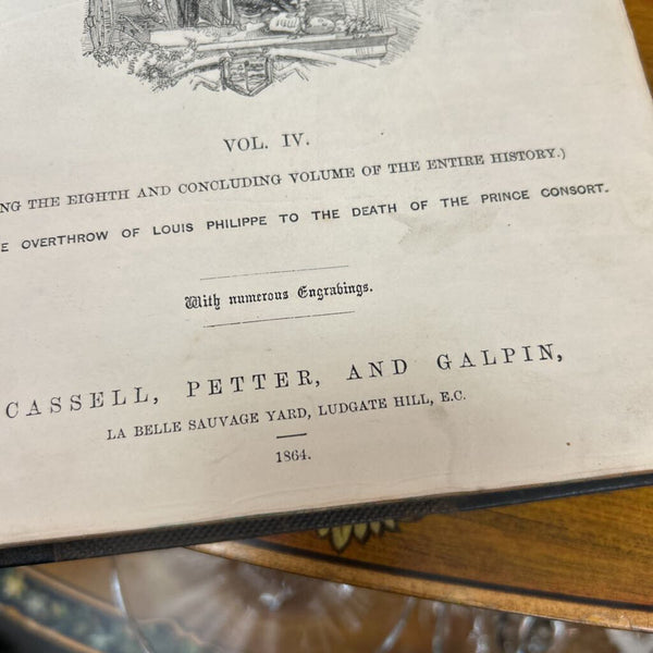 Antique 1864 History of England Vol. IV with Illustrations