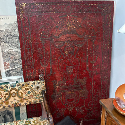 Red Lacquer Panel 64"H X 40"W (IN STORE PICKUP ONLY)