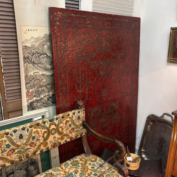 Red Lacquer Panel 64"H X 40"W (IN STORE PICKUP ONLY)