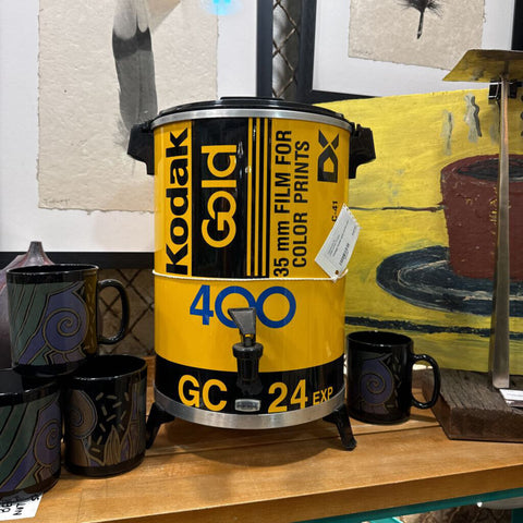 Vintage Kodak gold coffee pot