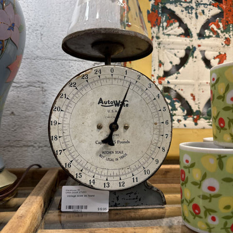 Vintage scale as found