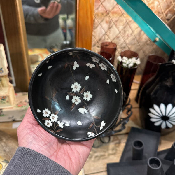 Oriental floral bowl