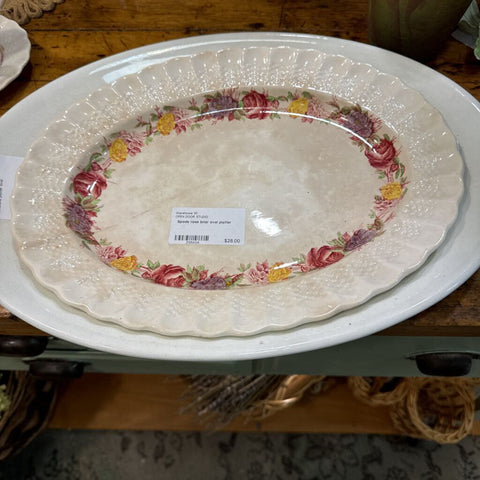 Spode rose briar oval platter