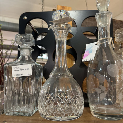 Vintage Atlantis crystal decanter