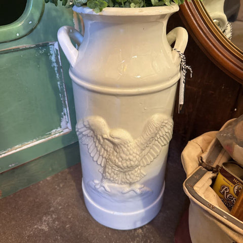 Porcelain American Eagle Umbrella Holder Made in Spain