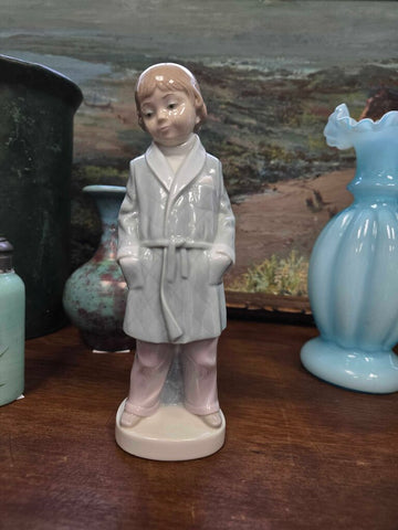Lladro boy in robe 8.5 tall