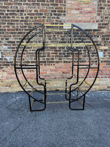 Black and Gold Etagere Pick Up Only 58"x60"x17"