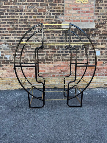 Black and Gold Etagere Pick Up Only 58"x60"x17"