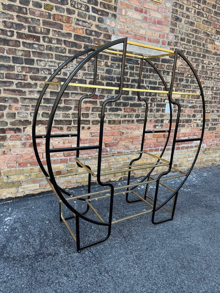 Black and Gold Etagere Pick Up Only 58"x60"x17"
