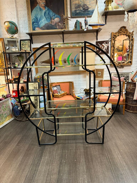Black and Gold Etagere Pick Up Only 58"x60"x17"