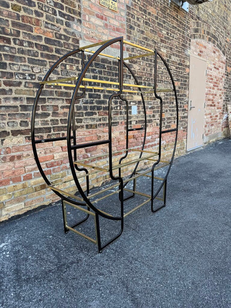 Black and Gold Etagere Pick Up Only 58"x60"x17"