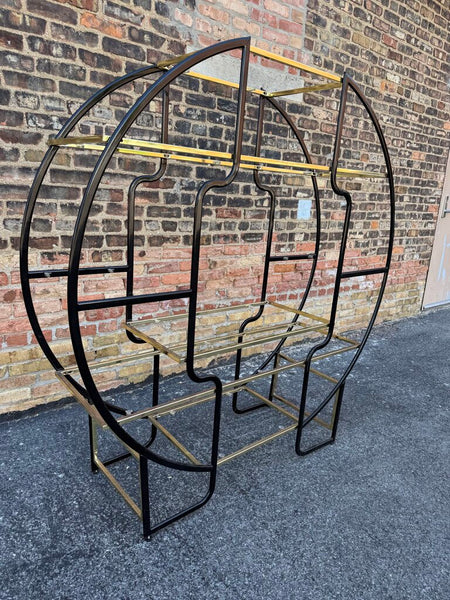 Black and Gold Etagere Pick Up Only 58"x60"x17"
