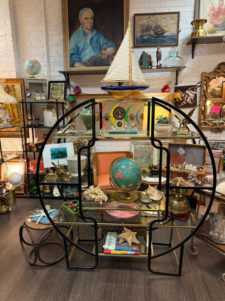 Black and Gold Etagere Pick Up Only 58"x60"x17"