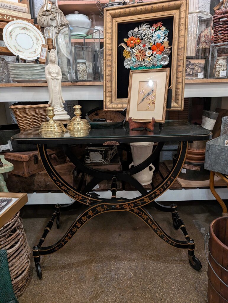 Antique Asian Tea/Bar Cart STORE PICK UP ONLY