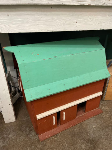 Jens Fresh Vintage ~ Huge Wood Folk Art Barn . IN STORE PICKUP ONLY
