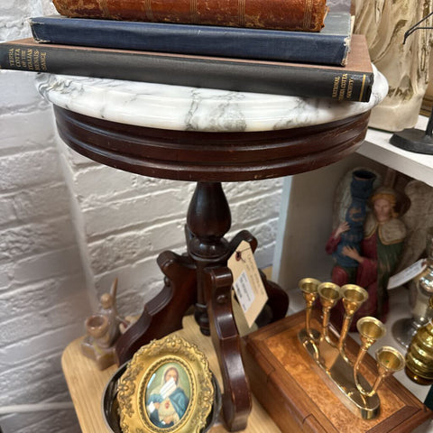 Moxie - Italian Marble Small Side Table / Plant Stand in store pick up only
