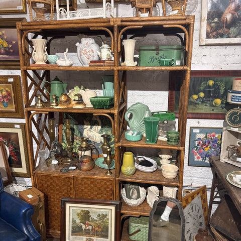 Large rattan shelf unit in store pick up only