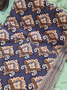 Blue throw