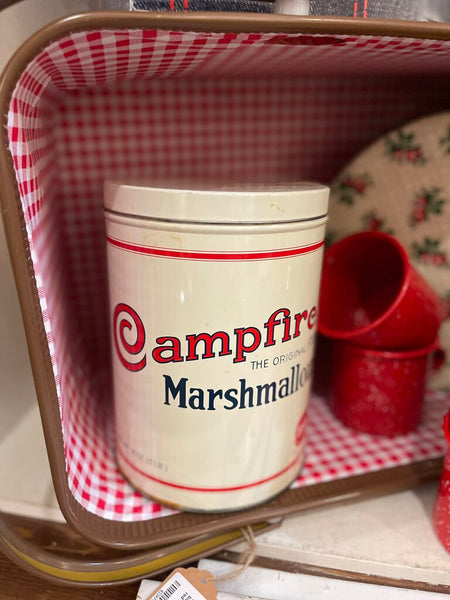 Jens Fresh Vintage ~ Vintage Campfire marshmallow tin .