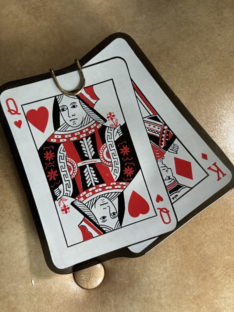 Vintage MCM Playing Card Ashtray