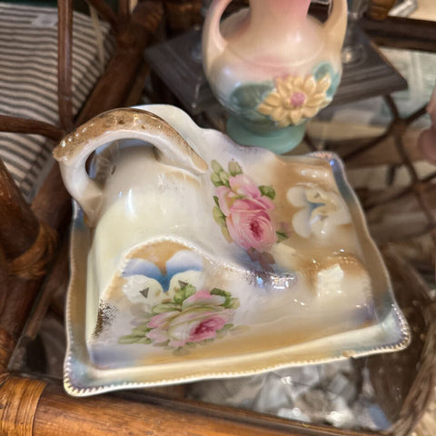 Floral Cheese Keeper as found