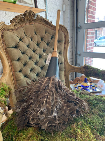 Vintage Turkey Feather Duster~ 28" l