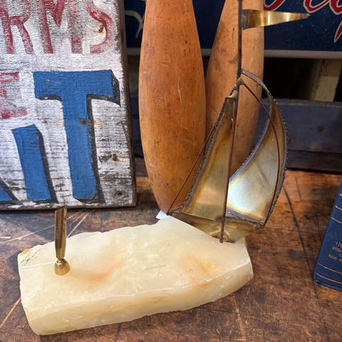 Sailboat pen holder