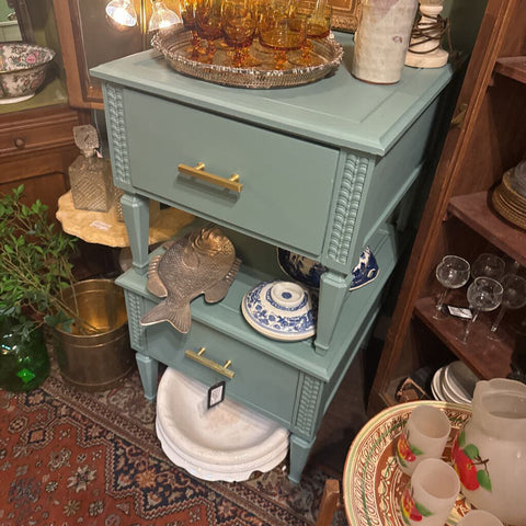 Set of 2 Vintage Painted Nightstands w/ New Hardware
